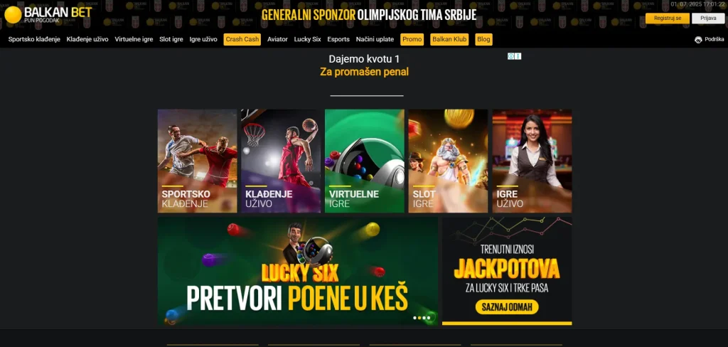 balkan bet sučelje